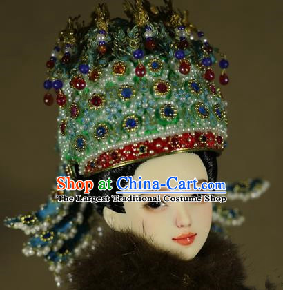 Chinese Ancient Ming Dynasty Imperial Empress Phoenix Coronet Headwear Traditional Palace Hair Accessories for Women