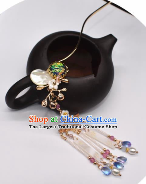 Chinese Ancient Palace Hair Clip Princess Cloisonne Hairpins Traditional Handmade Hanfu Hair Accessories for Women