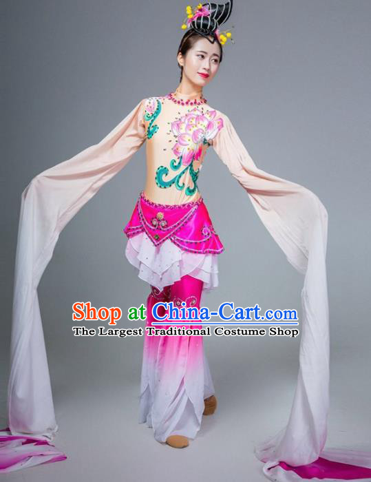 Chinese Classical Dance Stage Performance Costume Traditional Water Sleeve Dance Dress for Women