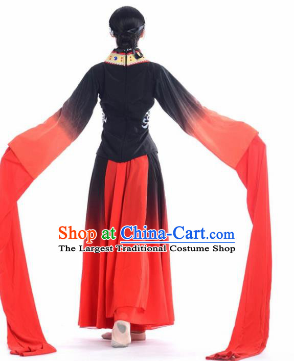 Chinese Classical Dance Beijing Opera Water Sleeve Dress Traditional Umbrella Dance Stage Performance Costume for Women