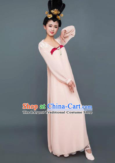 Chinese Classical Dance Pink Hanfu Dress Traditional Umbrella Dance Lotus Dance Stage Performance Costume for Women
