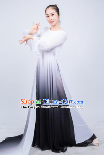 Chinese Spring Festival Gala Stage Performance Black Dress Traditional Modern Dance Opening Dance Chorus Costume for Women