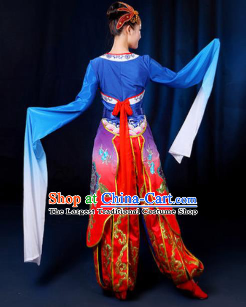 Traditional Chinese Yangko Group Dance Clothing Folk Dance Drum Dance Stage Performance Costume for Women