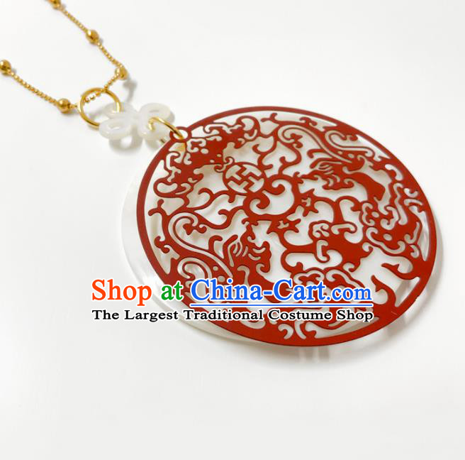 Chinese Handmade Stage Show Shell Necklace Accessories Wedding Catwalks Necklet Headdress for Women