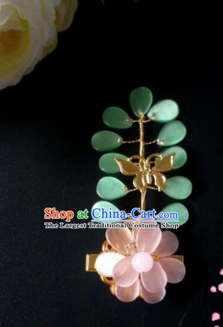 Chinese Handmade Hanfu Palace Flowers Hair Claw Hairpins Traditional Ancient Princess Hair Accessories for Women
