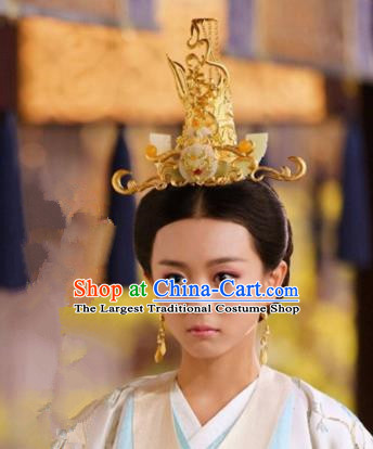 Handmade Chinese Han Dynasty Court Hairpins Traditional Hanfu Phoenix Coronet Ancient Queen Hair Accessories for Women