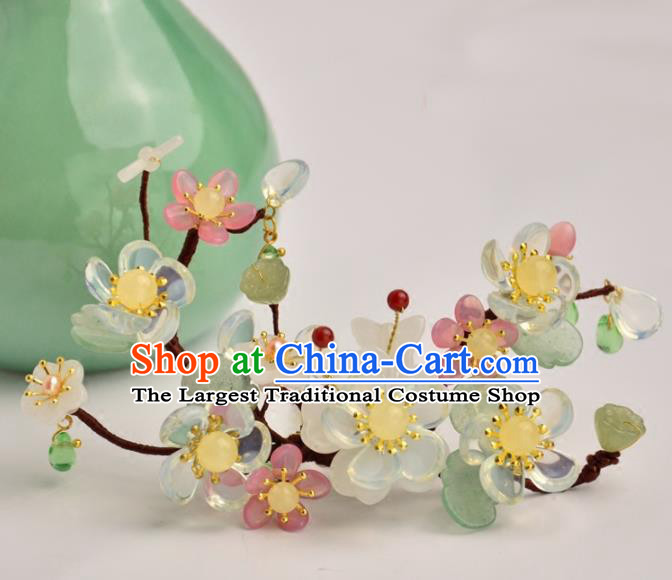 Chinese Handmade Hanfu Flowers Hair Clip Hairpins Ancient Princess Hair Accessories Headwear for Women