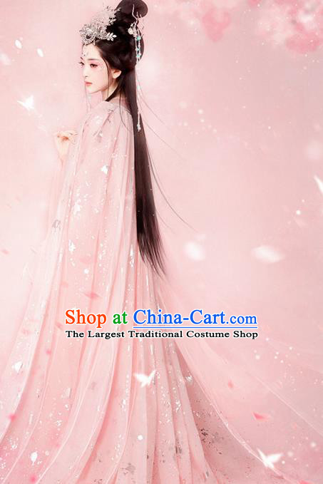 Chinese Ancient Fairy Goddess Hanfu Dress Traditional Tang Dynasty Palace Princess Historical Costume for Women