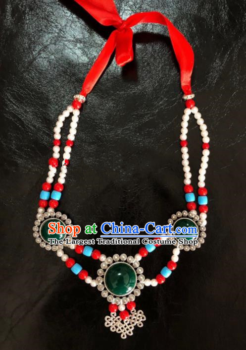Traditional Chinese Mongol Nationality Necklet Accessories Mongolian Ethnic Necklace for Women