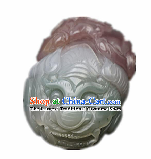 Chinese Handmade Carving Pi Xiu Jade Pendant Traditional Jade Craft Jewelry Accessories