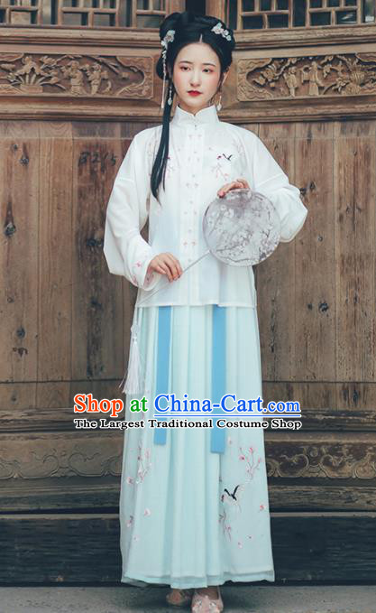 Chinese Ancient Nobility Lady Hanfu Dress Traditional Drama Ming Dynasty Historical Costume for Women