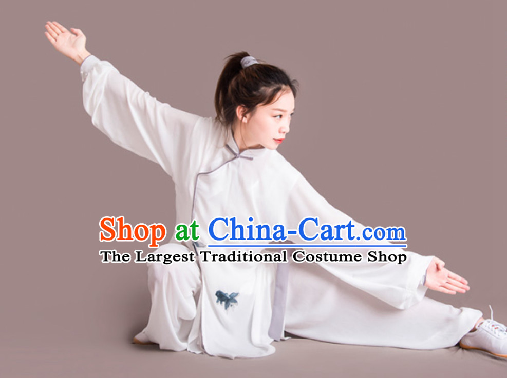 Fish Good Meaning Top Chinese Classical Competition Championship Professional Tai Chi Uniforms Clothing Complete Set