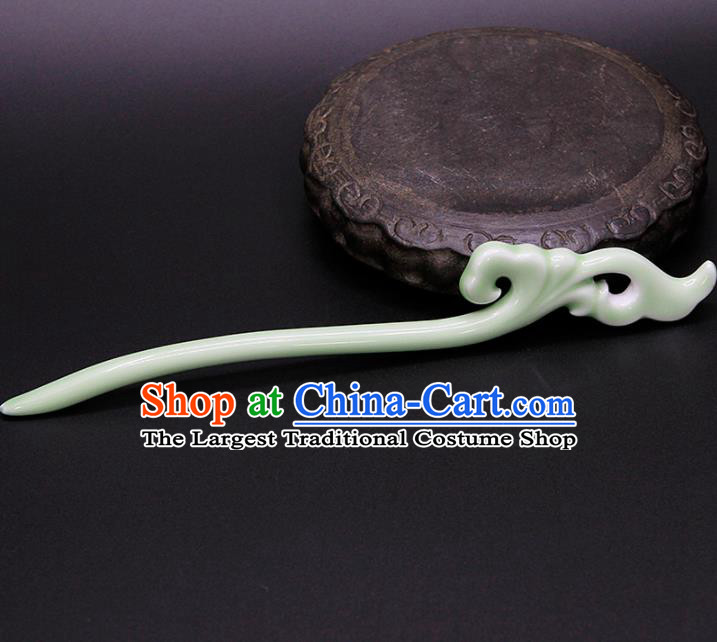 China Ancient Princess Ceramics Hairpins Chinese Traditional Hanfu Hair Accessories for Women