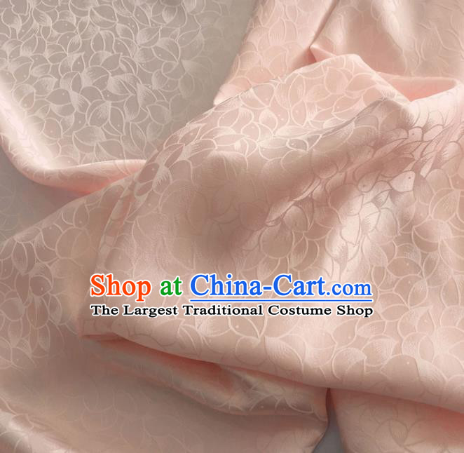 Asian Chinese Traditional Petal Pattern Design Pink Brocade Fabric Silk Fabric Chinese Fabric Asian Material