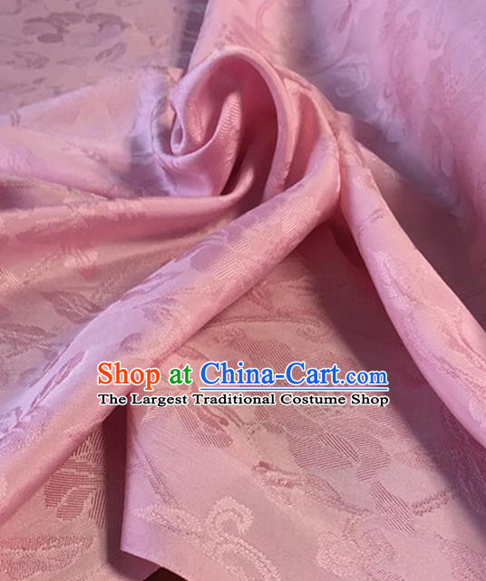 Chinese Traditional Vine Pattern Design Pink Brocade Fabric Asian Silk Fabric Chinese Fabric Material