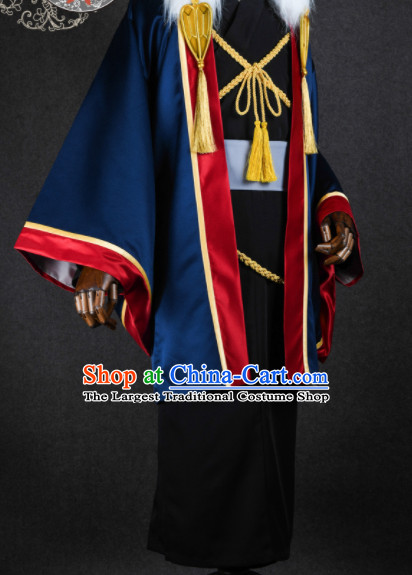 Top Grade Japanese Cosplay Samurai Costume Ancient Swordsman Clothing for Men