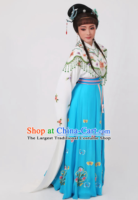 Chinese Traditional Peking Opera Princess Dress Ancient Palace Lady Embroidered Costume for Women