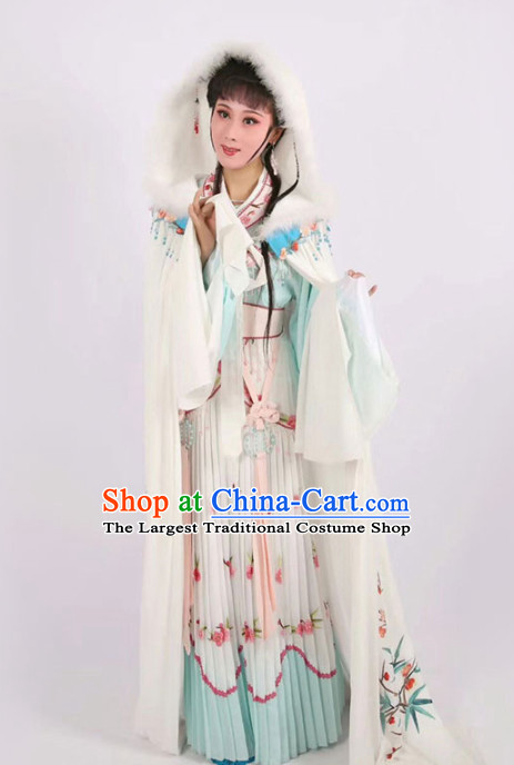Chinese Traditional Peking Opera Actress Embroidered Dress Ancient Peri Princess Costume for Women