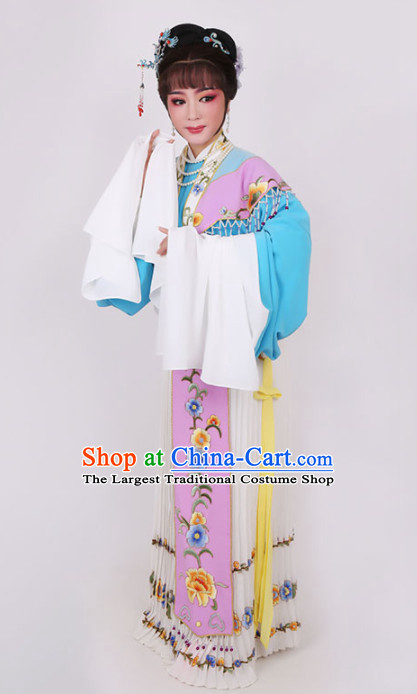Chinese Traditional Peking Opera Diva Dress Ancient Imperial Empress Embroidered Costume for Women