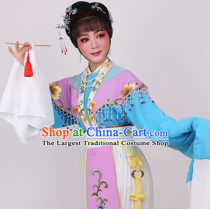 Chinese Traditional Peking Opera Diva Dress Ancient Imperial Empress Embroidered Costume for Women