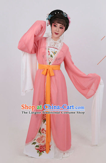 Chinese Traditional Opera Court Princess Pink Dress Ancient Beijing Opera Diva Embroidered Costume for Women
