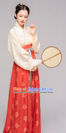 Chinese Ancient Song Dynasty Maidenform Hanfu Dress Traditional Nobility Lady Costume for Women