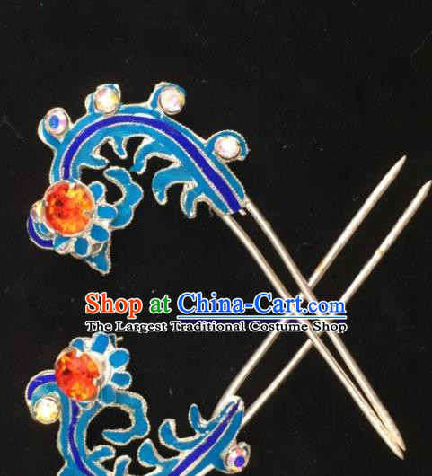 Chinese Ancient Princess Phoenix Hairpins Hair Clip Traditional Beijing Opera Diva Headwear Hair Accessories for Adults