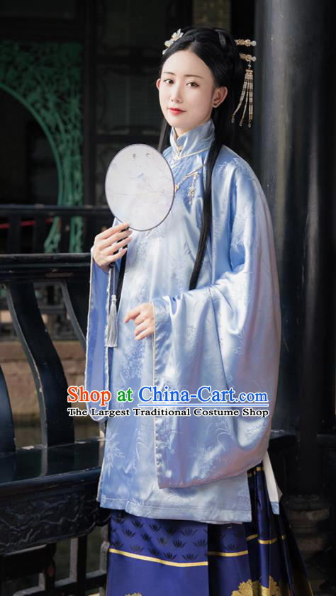 Ancient Chinese Ming Dynasty Court Lady Replica Costume Traditional Palace Princess Hanfu Dress for Women