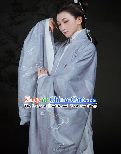 Chinese Ancient Ming Dynasty Nobility Dowager Hanfu Dress Traditional Court Countess Embroidered Replica Costume for Women
