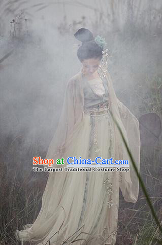 Traditional Chinese Tang Dynasty Imperial Concubine Hanfu Dress Ancient Goddess Princess Replica Costumes for Women