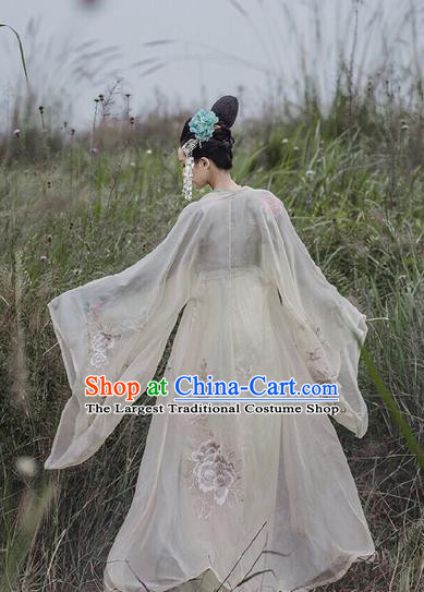 Traditional Chinese Tang Dynasty Imperial Concubine Hanfu Dress Ancient Goddess Princess Replica Costumes for Women