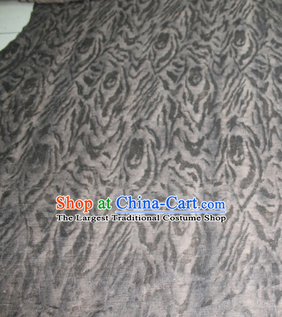 Asian Chinese Cheongsam Classical Pattern Grey Gambiered Guangdong Gauze Satin Drapery Brocade Traditional Brocade Silk Fabric