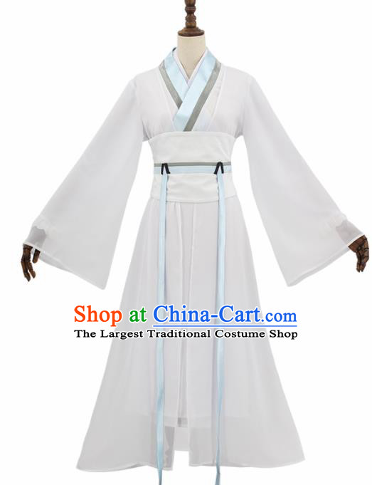 Chinese Cosplay Customized Costume Ancient Film Madam White Snake Swordswoman Dress for Women