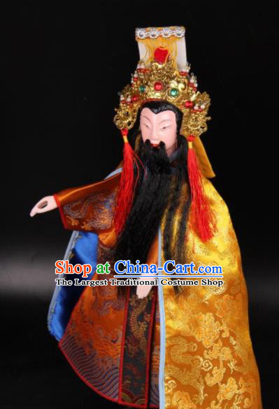 Traditional Chinese Handmade Emperor Puppet Marionette Puppets String Puppet Wooden Image Arts Collectibles