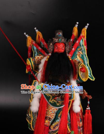 Traditional Chinese Guan Yu Marionette Puppets Handmade Puppet String Puppet Wooden Image Arts Collectibles