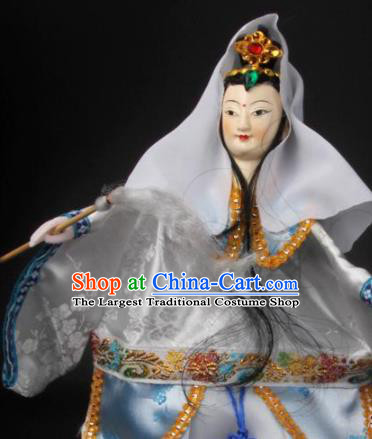 Chinese Traditional Beijing Opera Avalokitesvara Marionette Puppets Handmade Puppet String Puppet Wooden Image Arts Collectibles