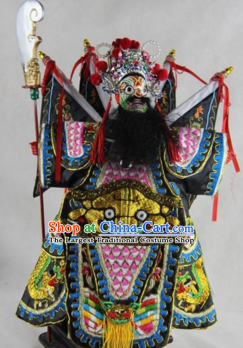 Traditional Chinese General Marionette Puppets Handmade Puppet String Puppet Wooden Image Arts Collectibles