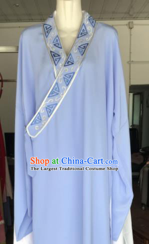 Traditional Chinese Huangmei Opera Niche Costumes Ancient Scholar Embroidered Robe for Men