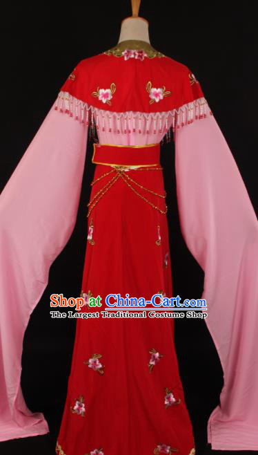 Chinese Traditional Shaoxing Opera Countess Red Dress Ancient Peking Opera Actress Costume for Women