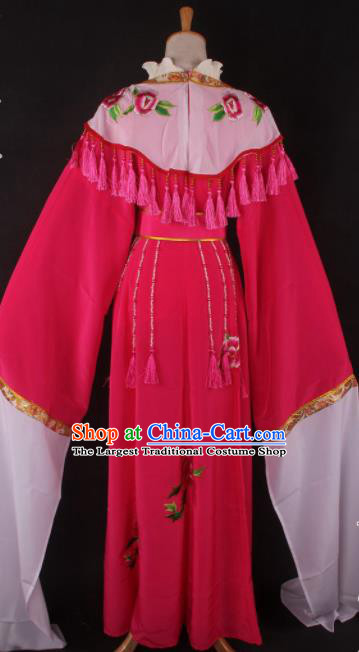 Professional Chinese Beijing Opera Princess Rosy Dress Ancient Traditional Peking Opera Diva Costume for Women