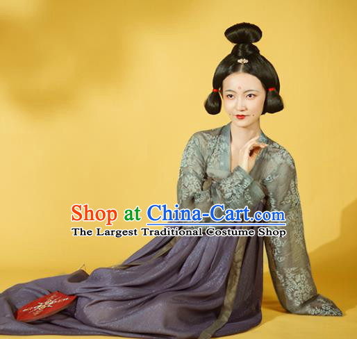 Chinese Ancient Drama Court Lady Hanfu Dress Traditional Tang Dynasty Palace Princess Replica Costumes for Women