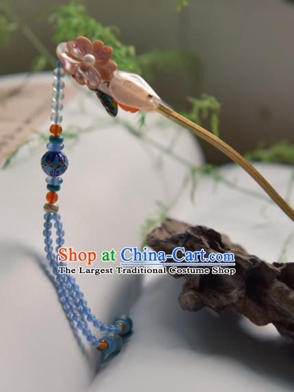 Chinese Ancient Princess Hair Accessories Traditional Hanfu Tassel Butterfly Hairpins for Women