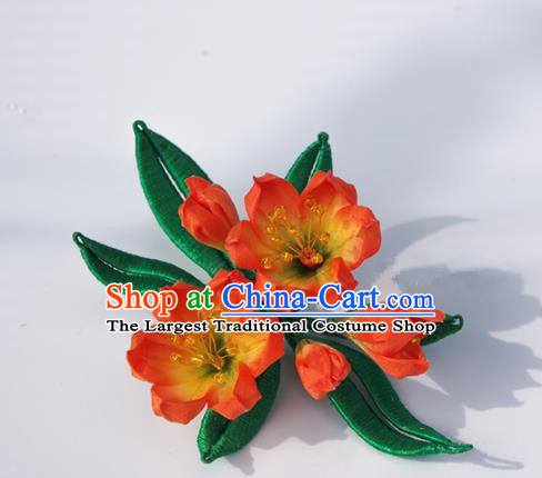 Japanese Kimono Hair Accessories Traditional Clivia Hairpins for Women