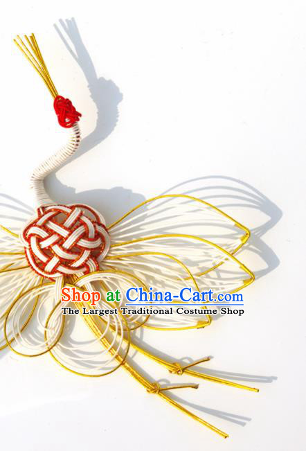 Japanese Geisha Kimono Crane Hairpins Traditional Yamato Hair Accessories for Women