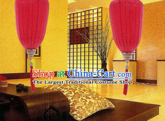 Chinese Traditional Spring Festival Rosy Hanging Lantern Wedding Handmade Palace Lanterns