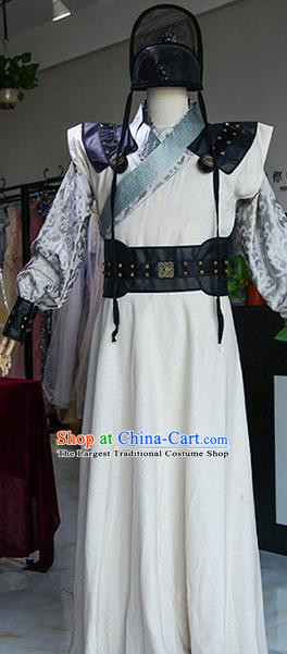 Chinese Ancient Drama Imperial Bodyguard Costumes Traditional Ming Dynasty Swordsman Clothing for Men