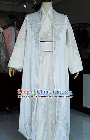Chinese Ancient Drama Swordsman Costumes Traditional Song Dynasty Prince Clothing for Men