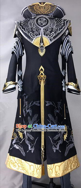 Chinese Ancient Drama Cosplay General Royal Highness Clothing Traditional Hanfu Swordsman Costume for Men