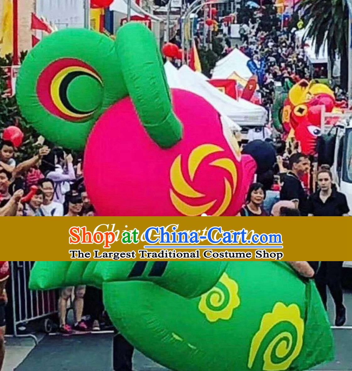 Chinese New Year Decorations Parade Giant Inflatable Lucky Rat Complete Set