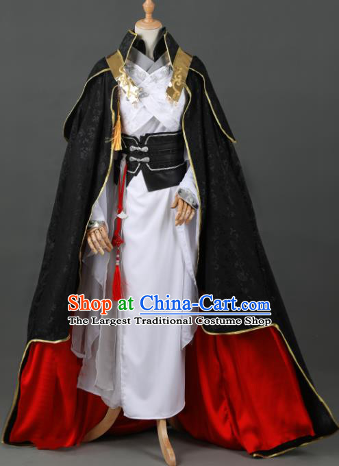 Chinese Ancient Drama Cosplay Young Knight Royal Prince Clothing Traditional Hanfu Swordsman Costume for Men